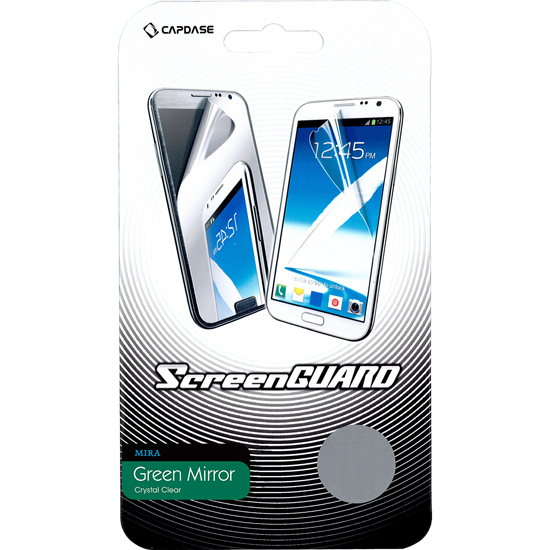 即決・送料込)【ミラーになる液晶保護フィルム】CAPDASE GALAXY Note 2 SC-02E ScreenGuard Green mira「グリーン・ミラー」拍卖