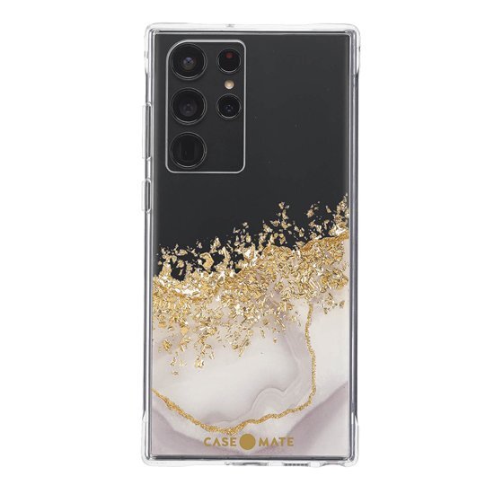 即決・送料込)【金箔を散りばめた輝くケース】Case-Mate Galaxy S22 Ultra docomo SC-52C/au SCG14 Karat Marble拍卖