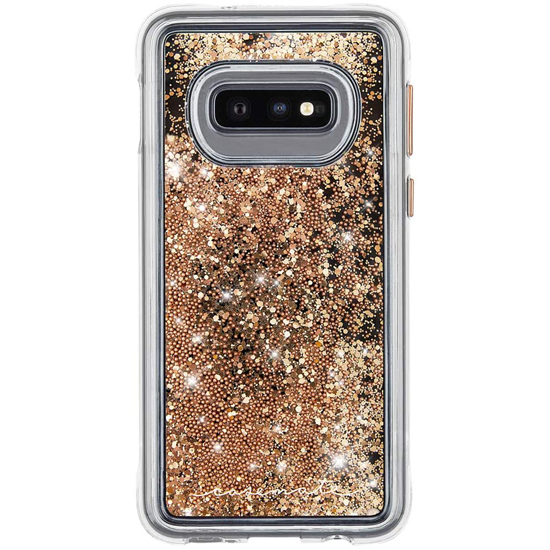 即決送料込)【ラメが滝のように流れるおしゃれなケース】Case-Mate Galaxy S10e Waterfall - Gold拍卖