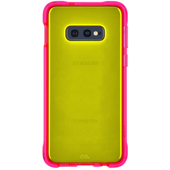 即決送料込)【大胆なネオンカラーがインパクト大!】Case-Mate Galaxy S10e Tough Clear - Neon Green/Neon Pink拍卖