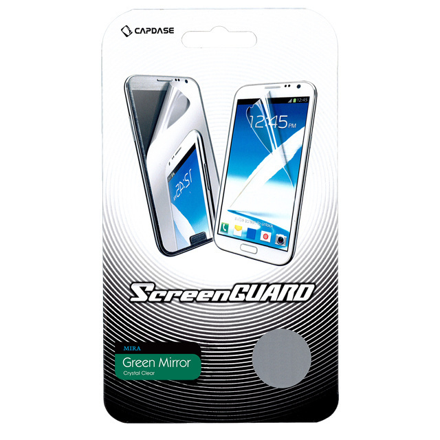即決・送料込)【ミラーになる液晶保護フィルム】CAPDASE GALAXY S5 SCL23/SC-04F 用 Screen Guard Green mira グリーン・ミラー拍卖