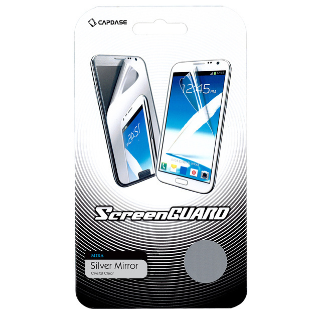 即決・送料込)【ミラーになる液晶保護フィルム】CAPDASE GALAXY Note 3 SCL22/SC-01F ScreenGuard mira「シルバー」拍卖
