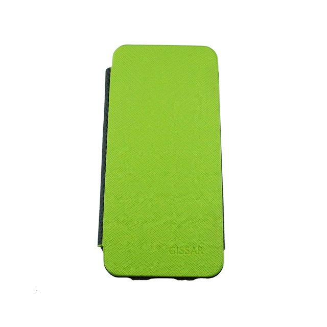 即決・送料込)【手帳型ケース】GISSAR iPhone SE(第一世代,2016)/5s/5 ケース クロスパターン ホルダータイプ レザー調 Green拍卖