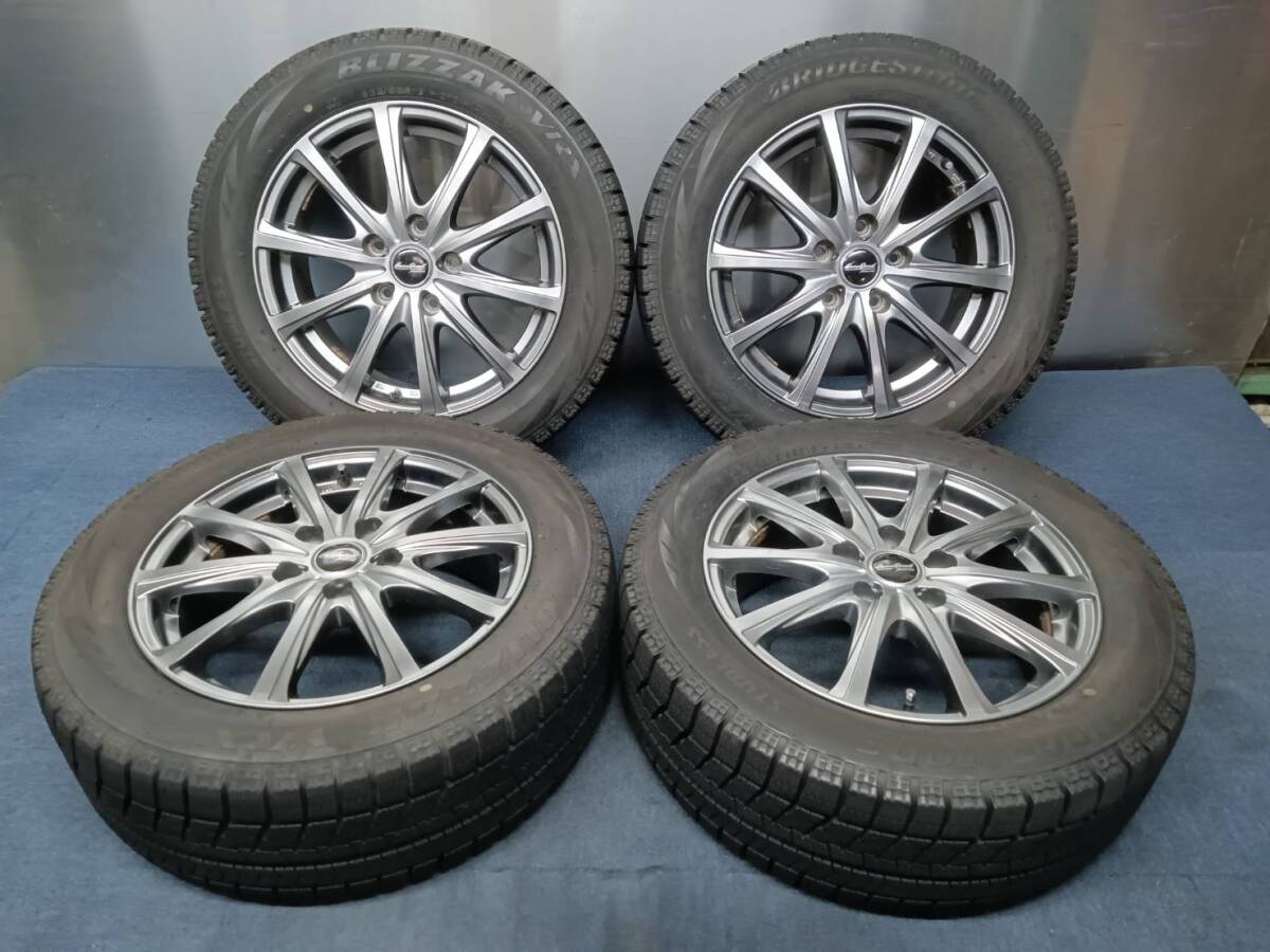 ★8.5-9分山★20年製★ ブリヂストンVRX 205/55R16 社外ホイール 16×6.5J +53 5H-114.3 スタッドレス プレマシー・アコード等 C747拍卖