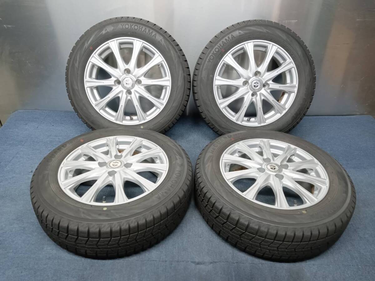 ★8-9分山★22年製★ ヨコハマ iG70 175/65R15 社外ホイール 15×5.5J +42 4H-100 4本セット スタッドレス アクア・ヴィッツ等 C875拍卖
