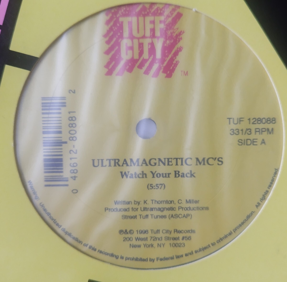 Ultramagnetic MC's Watch Your Back/Tuff City TUF 128088/1996年US拍卖