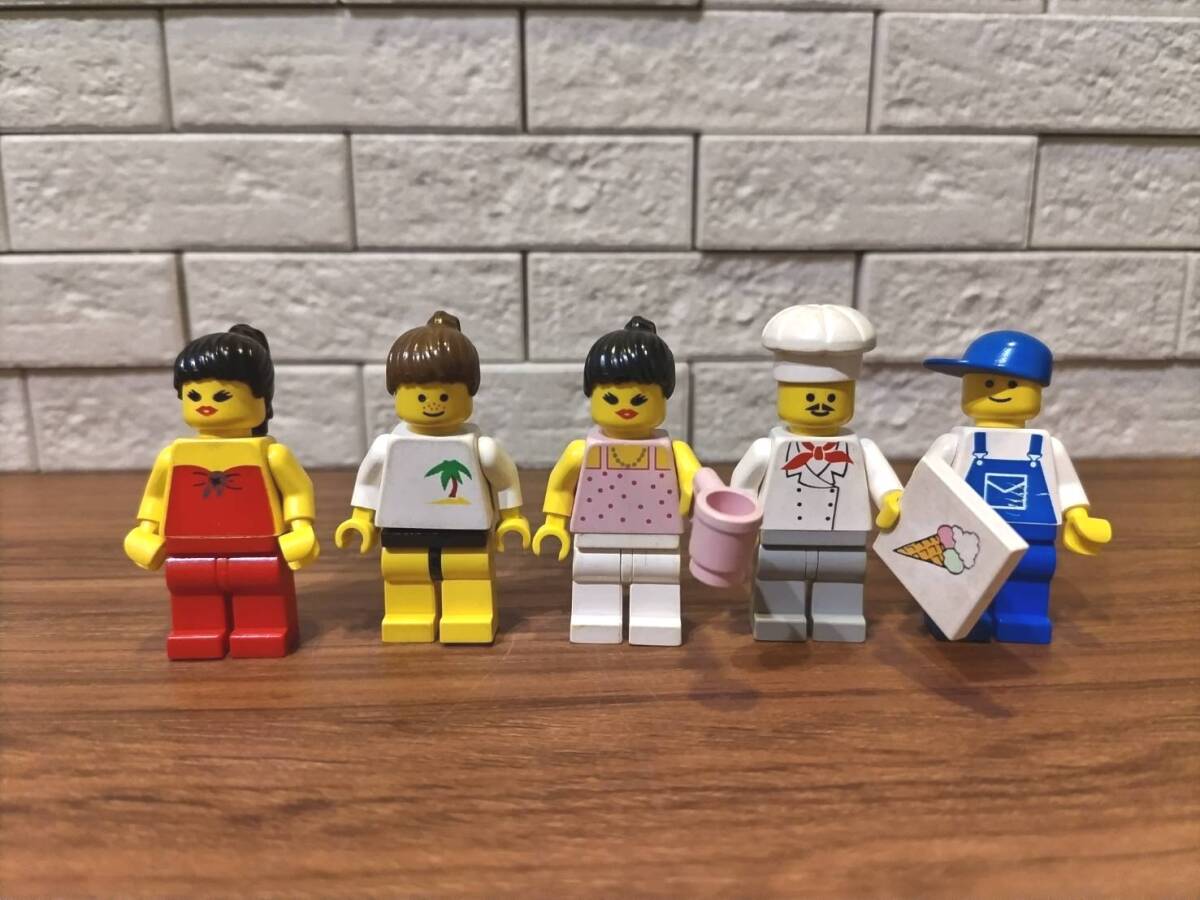 LEGO ミニフィグ 5体セット 女の子 男の子 コックさん カップ パラディサ 中古 拍卖