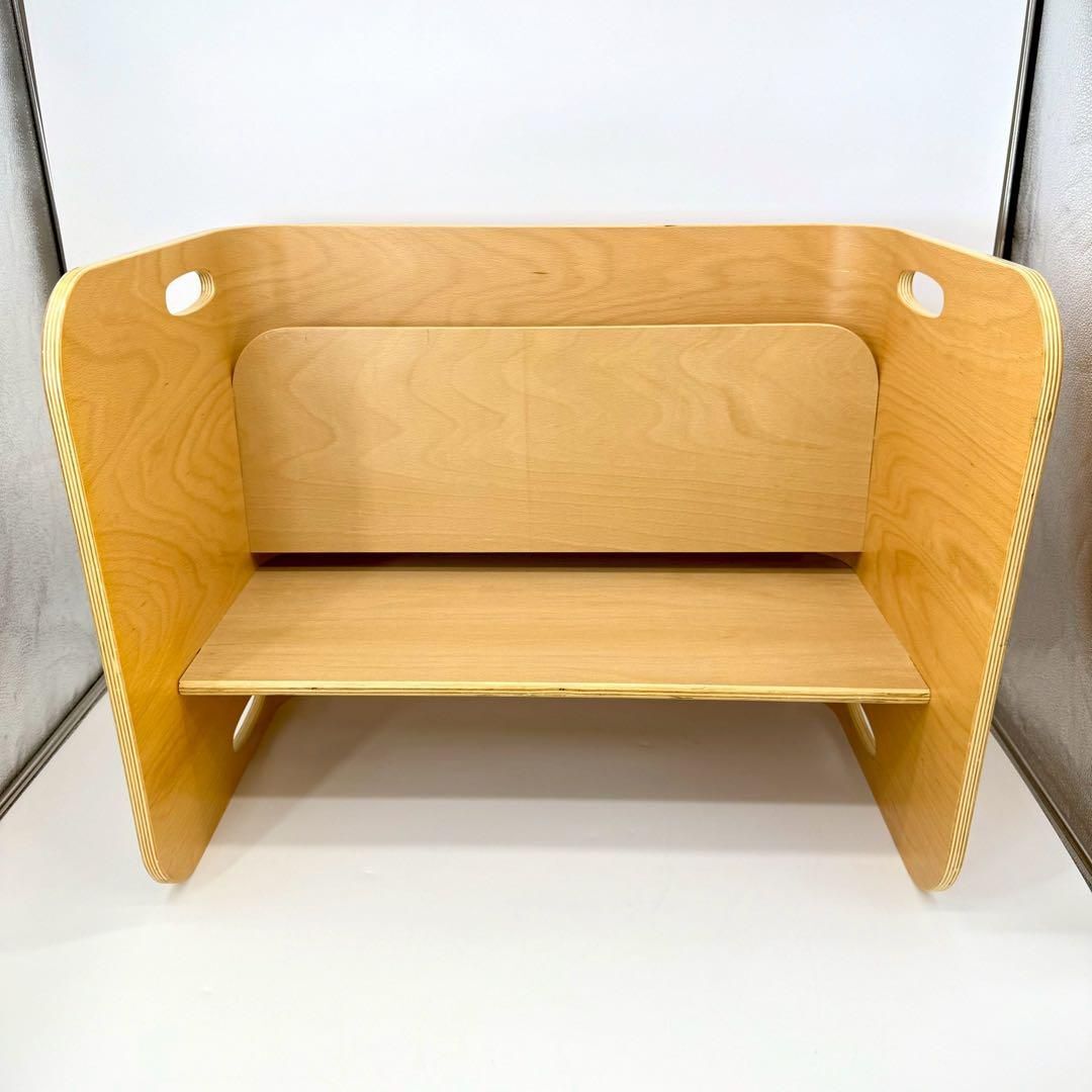 【正規品】HOPPL コロコロデスク ナチュラル 木製 子供家具拍卖