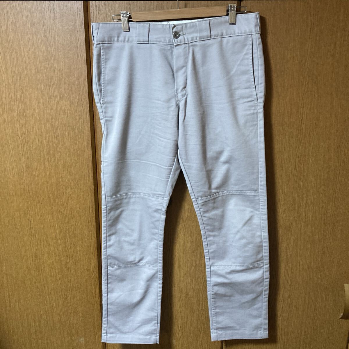 Dickies WP811 ダブルニー ワークパンツ Lサイズ ライトグレー拍卖