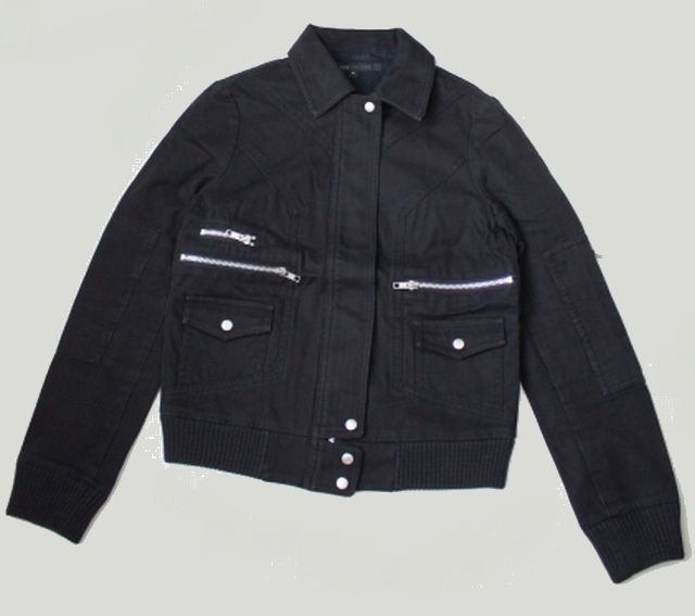 【Marc by Marc Jacobs】マークバイマークジェイコブス フルZIP ブルゾン 黒 (4) レディース アウター USED拍卖