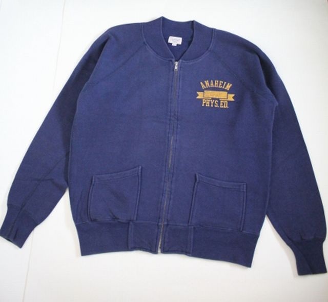 【Pearl Diver】)パールダイバー フルジップ スウェット ネイビー (M) 古着 ヴィンテージ風加工 トレーナー拍卖