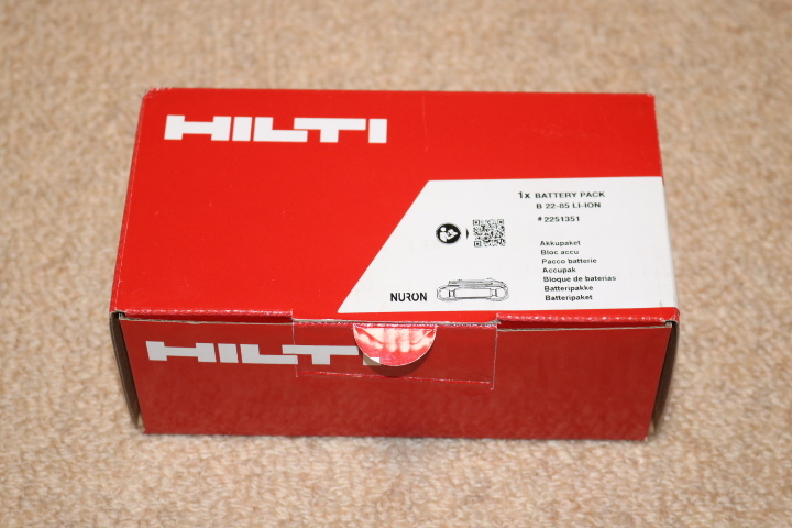 ヒルティ バッテリー B22-85 LI-ION 22V 4.0Ah #2251351 NURON バッテリーパック 未開封 未使用品♪拍卖