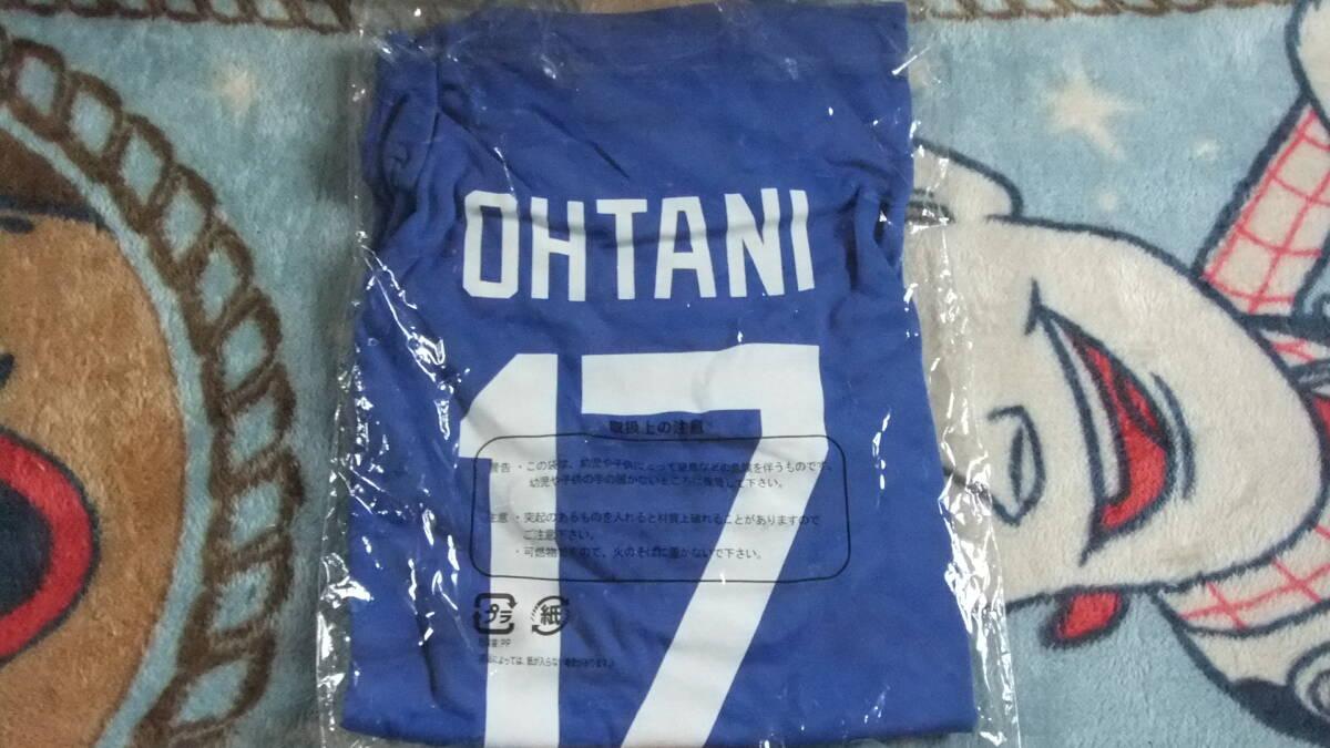 ドジャース 大谷選手 Tシャツ 現地購入品 サイズL 新品拍卖