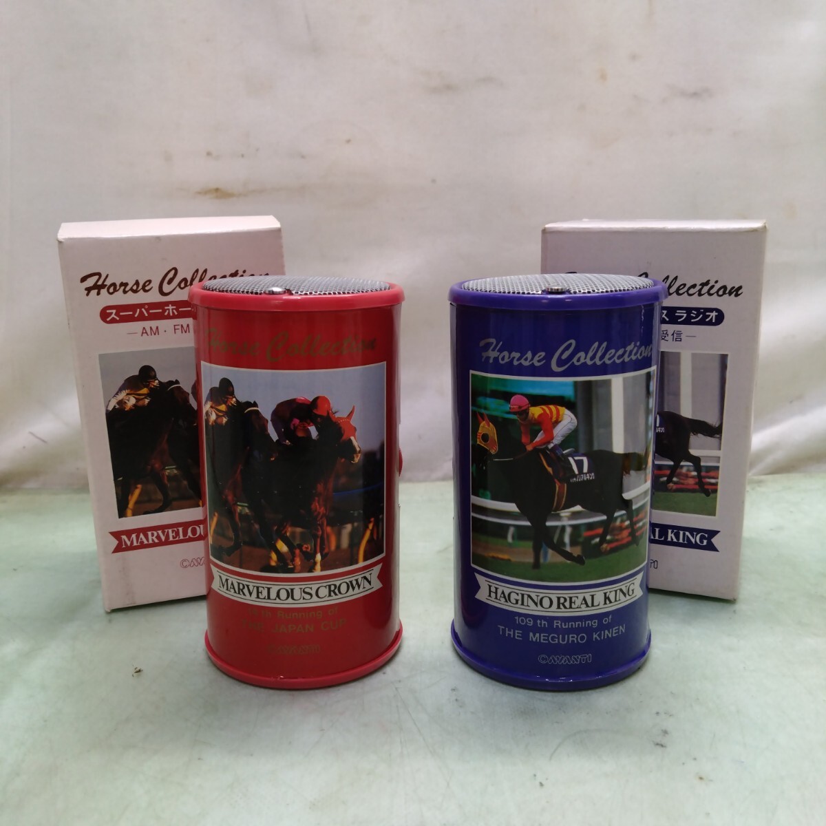 ☆当時物☆未使用☆ レトロ スーパーホースラジオ AM/FM マーベラスクラウン/ハギノリアルキング 競馬拍卖