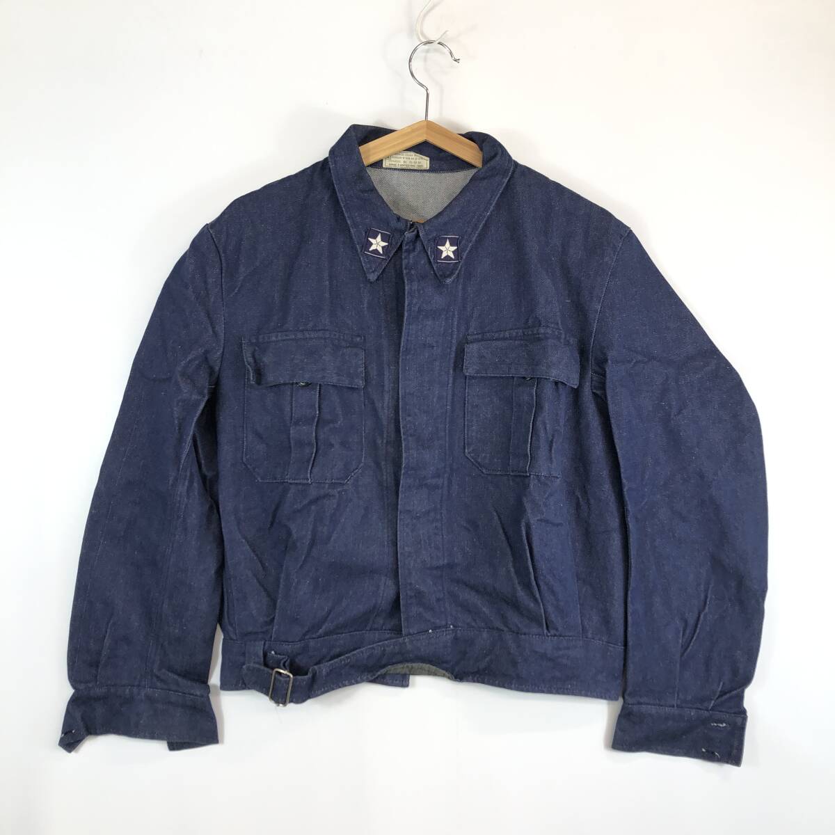 90s ITALIAN ARMY (イタリアン アーミー) イタリア軍 バトルドレスジャケット デニムジャケット拍卖