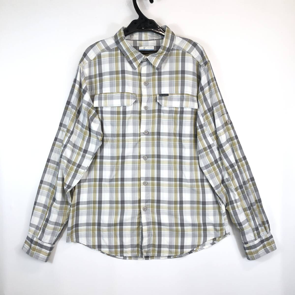 Columbia コロンビア メンズ アウトドア 長袖シャツ シルバーリッジ2.0プラッドロングスリーブシャツ AE0649 Mサイズ メンズ拍卖