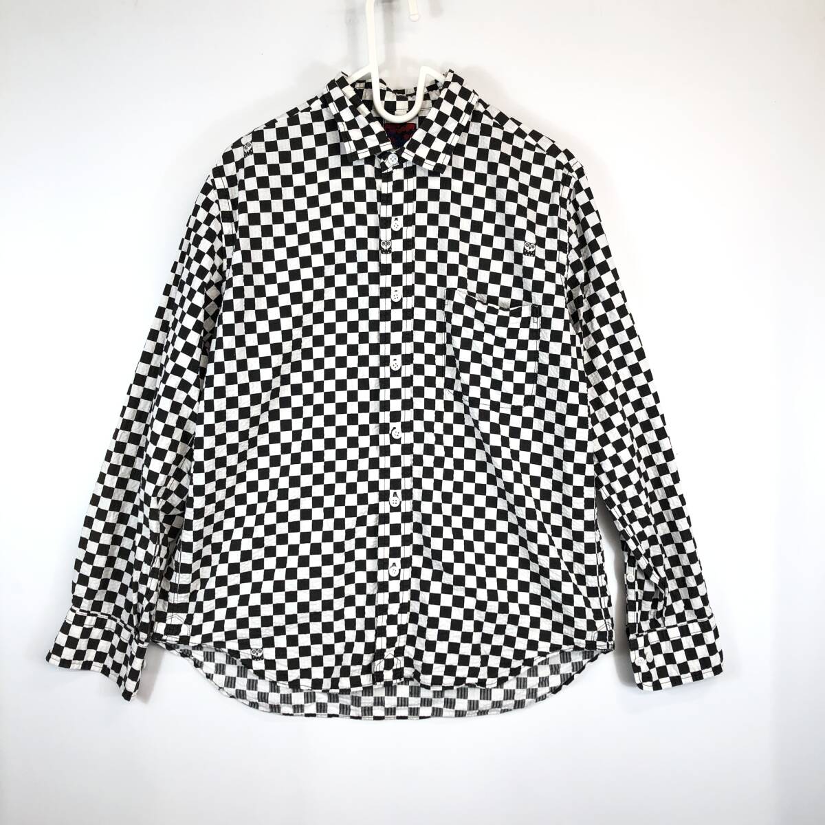 BRUNABOINNE ブルーナボイン 市松模様 ボタンシャツ 0サイズ 4221 日本製拍卖