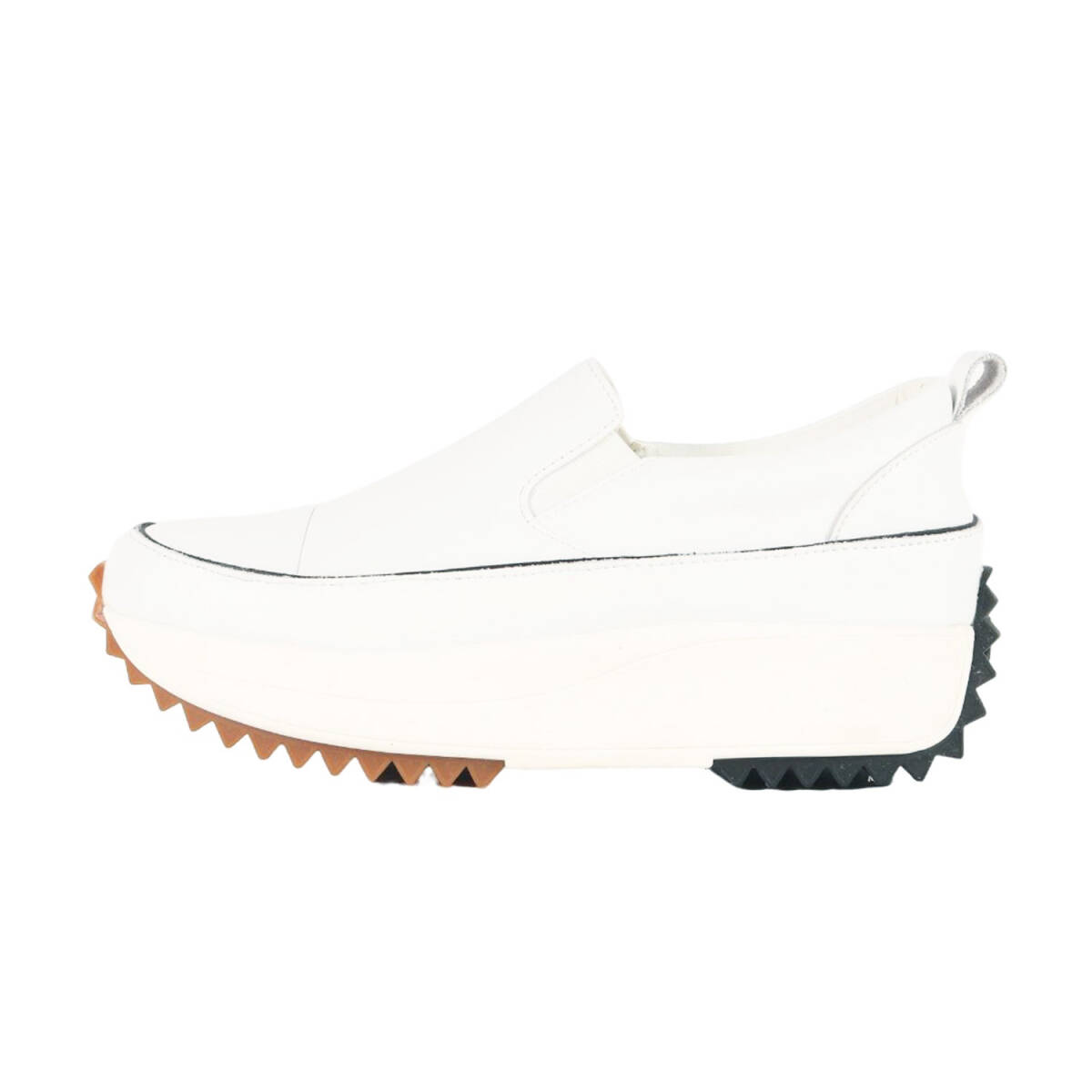 BEARDSLEY ビアズリー ホワイト 白 サイズ:25.0cm | 25春夏 レザー スリッポン / スニーカー | サイドゴア ボリュームソール 牛革拍卖