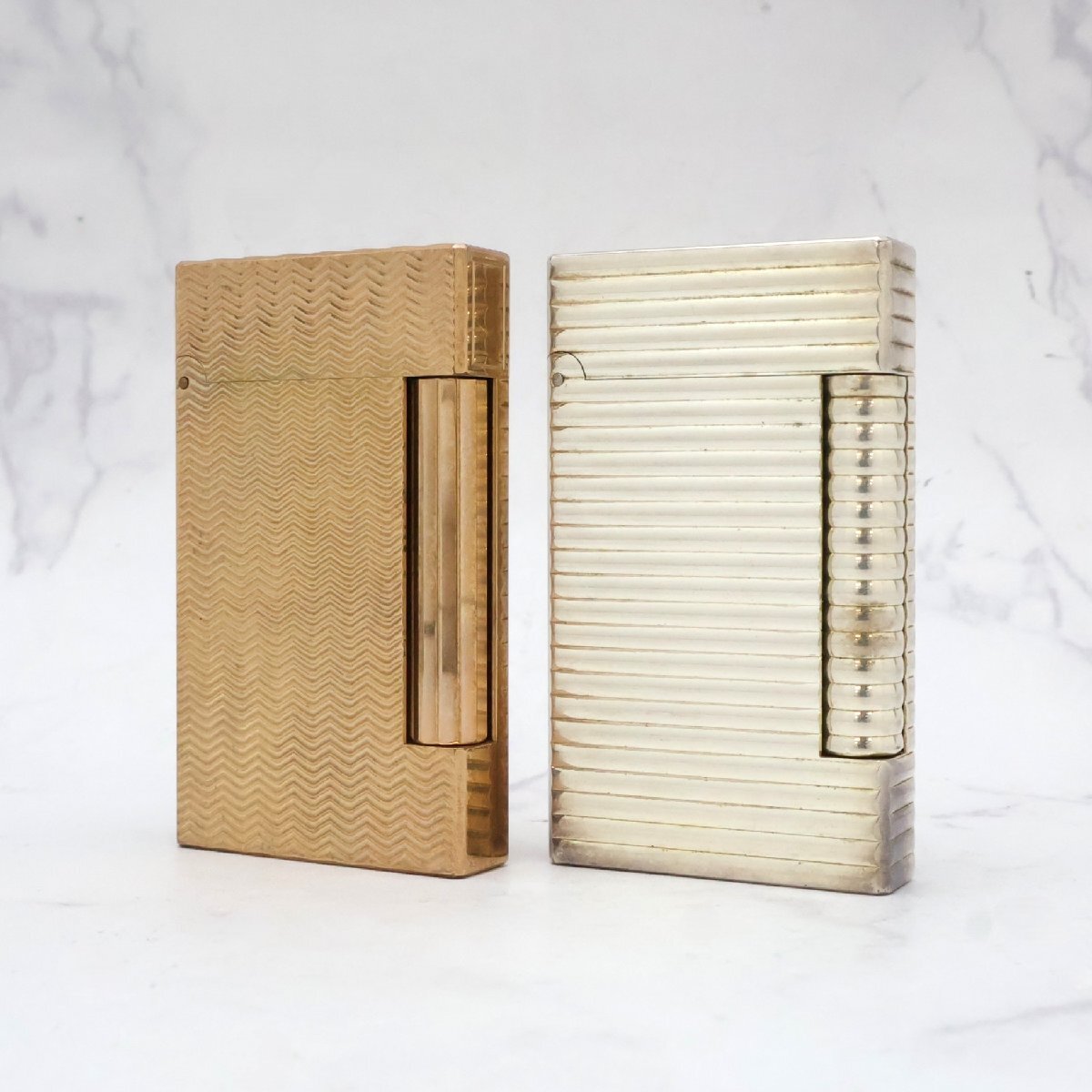 デュポン S.T. Dupont ライター 2点 ラインD シルバー ゴールド※火花未確認◆おたからや【S-LI01880】拍卖