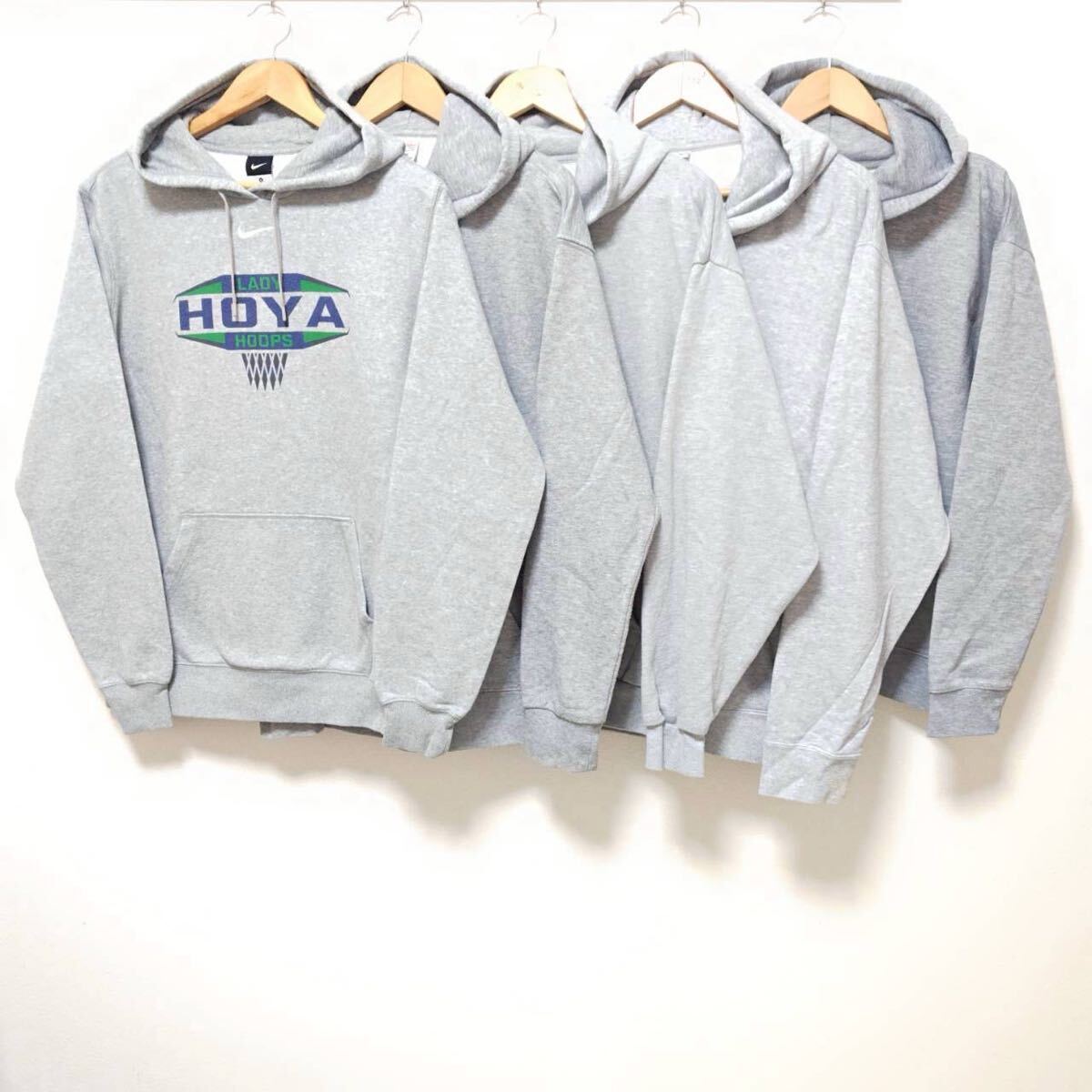 お得!!【まとめ売り】パーカー 5着 セット スウェット NIKE UNIQLO WEGO ナイキ ユニクロ ウィゴー ワイドシルエット グレー XL /SWP-257ji拍卖