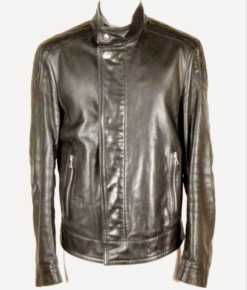 LOUIS VUITTON レザー ジャケット ダミエレザーパッチ 70万拍卖