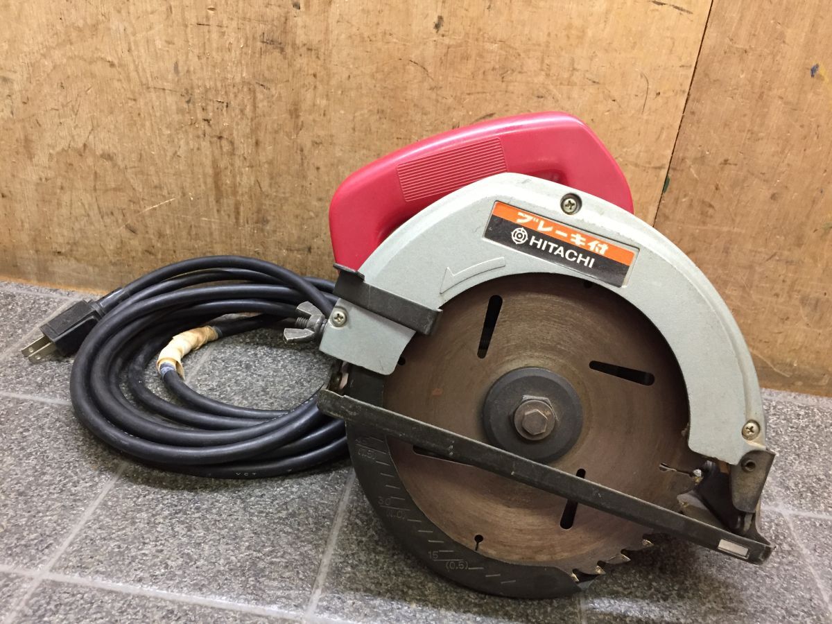 II2083 HITACHI/日立工機 160mm 丸のこ FC6B 消費電力760W 回転数4700rpm 最大切込55mm 100V 8A 超硬 木工用 動作OK/100拍卖