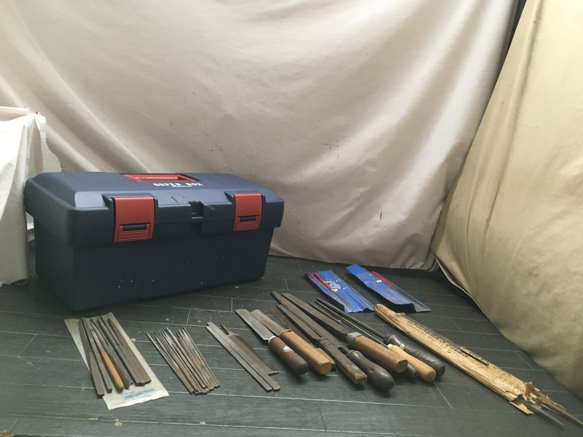 II2116 棒ヤスリまとめて 研磨 研ぎ バリ取り 手作業工具 工具箱付 /100拍卖