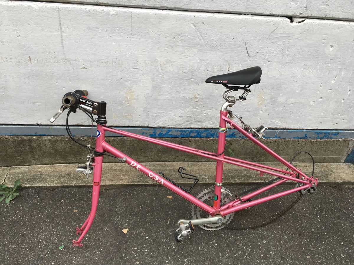 II2182 DEROSA/デローザ 自転車フレームクロスバイク用 ピンク 現状品 フレームサイズ約47㎝/直引きOR家財便 大阪市平野区拍卖