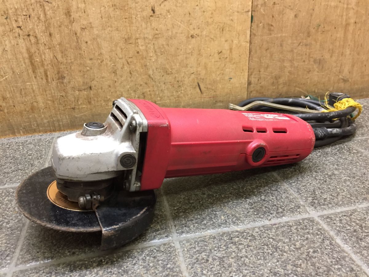 II770 HITACHI/日立工機 100mm電気ディスクグラインダー FG10SB 消費電力510W 回転数12000rpm 50/60Hz 5.3A 電動工具 動作確認済/80拍卖