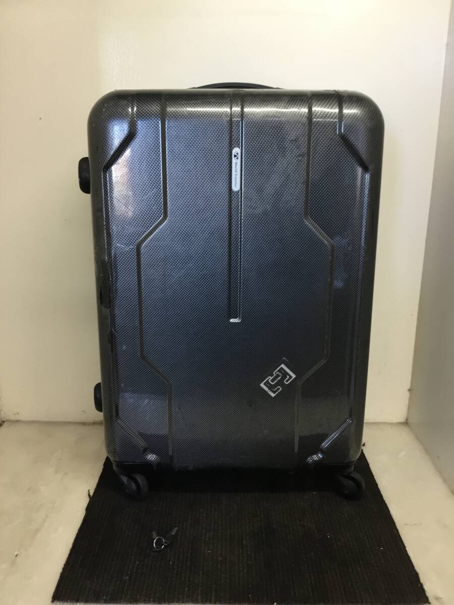 △ q 岐阜発/ スーツケース/ トラベルバッグ/ 600mm×440mm/ 鍵付き/ 傷等あり/ 現状品/ R7.10/30 △拍卖