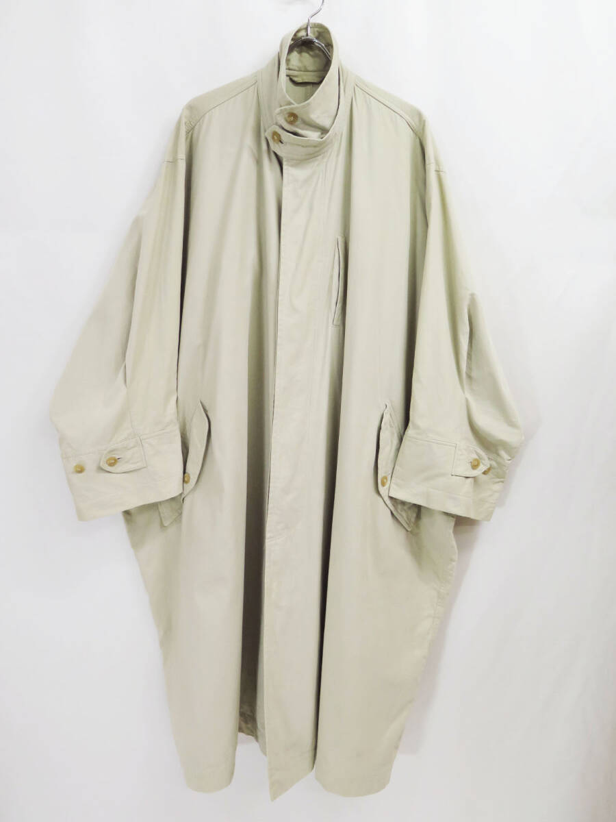 1995 ISSEY MIYAKE MEN OVERSIZED COTTON GABARDINE COCOON COAT VINTAGE 90s イッセイミヤケ オーバーサイズ コクーン コート イカコート拍卖