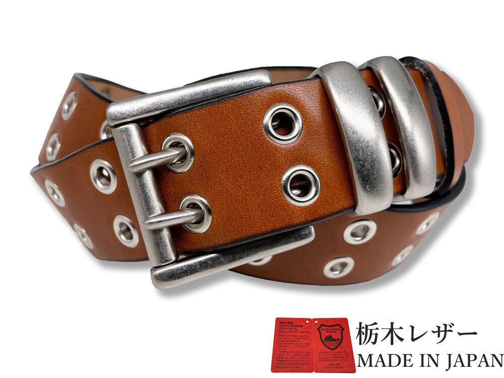 新品 栃木レザー ダブルピン ベルト 本革 牛革 Mサイズ メンズ 国産 日本製 レザー 40mm カジュアル ベルト ダークブラウン w059DB拍卖