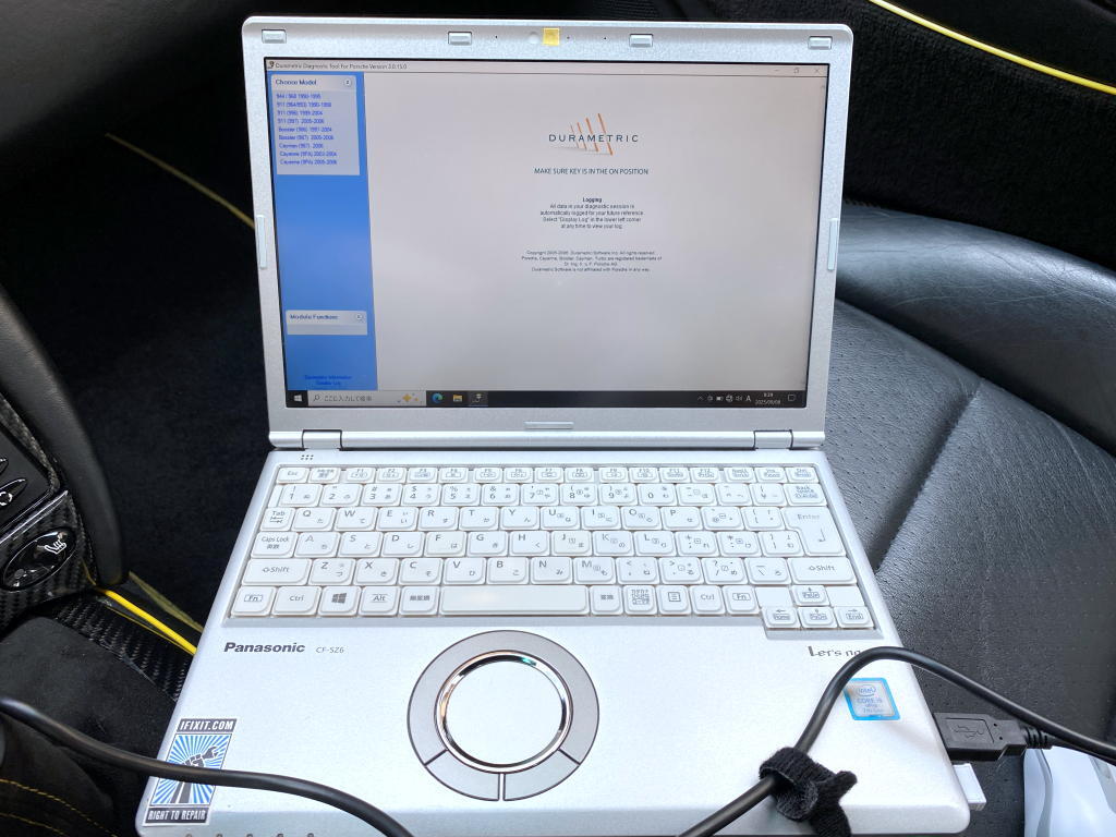 ポルシェ コンピューター OBD2 診断機 デュラメトリック Porsche Durametric diagnostic Tool V.3.0.15.0 爆速PC+SSD ※ piwis ECU DME拍卖