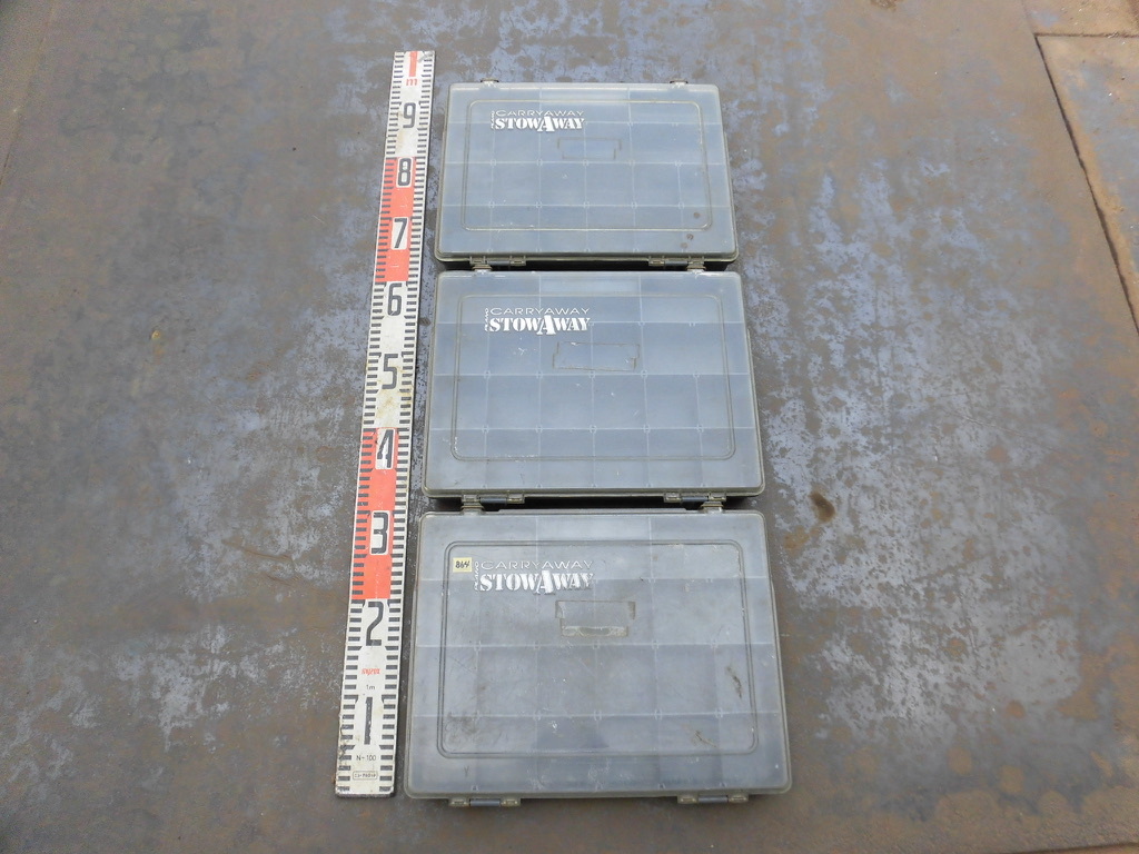 ★864 PLANO CARRYAWAY STOWAWAY プラノ BOX 3箱セット アメリカ製 中古 動作確認済み 売切★拍卖