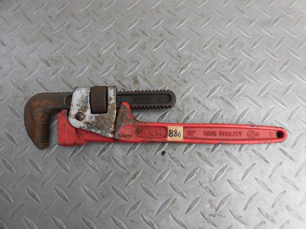 埼玉川越発★886 ARM 300mm パイプレンチ 動作確認済み 中古 売切★拍卖