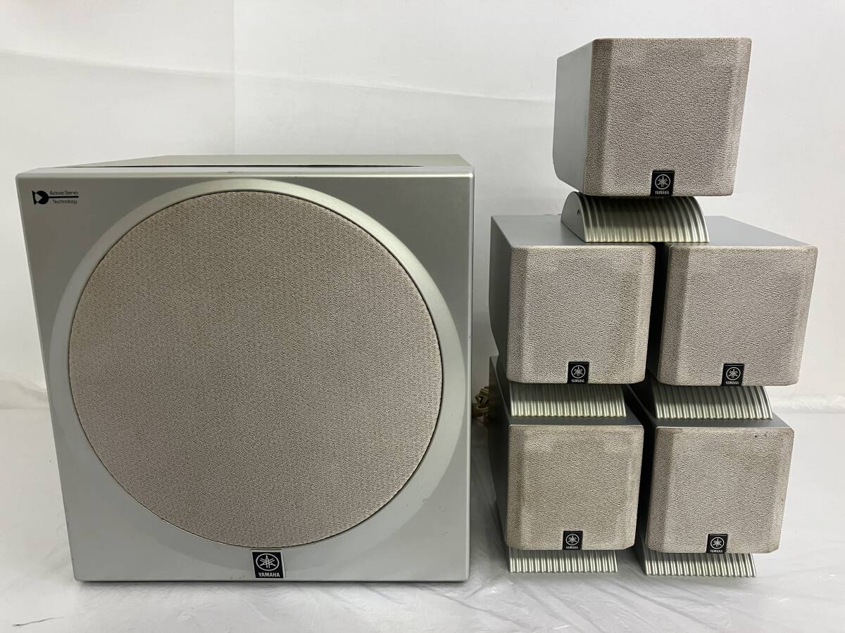 YAMAHA ヤマハ シネマステーション ウーファー ミニ ホームシアターサウンドシステム TSS 1+5セット 現状品拍卖