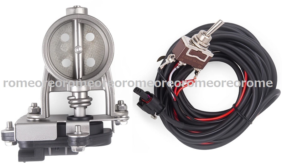 特価 エキゾースト マフラー 76mm 3.0インチ 汎用 スイッチ付き 電動 可変バルブ 穴開き エンジン保護 音量調整 消音 BMW拍卖