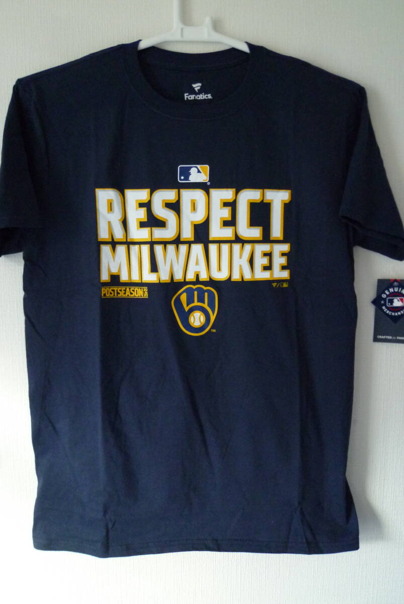 MLB ミルウォーキー・ブリュワーズ 2020年シーズン 優勝記念 Tシャツ 新品未使用 タグ付き拍卖