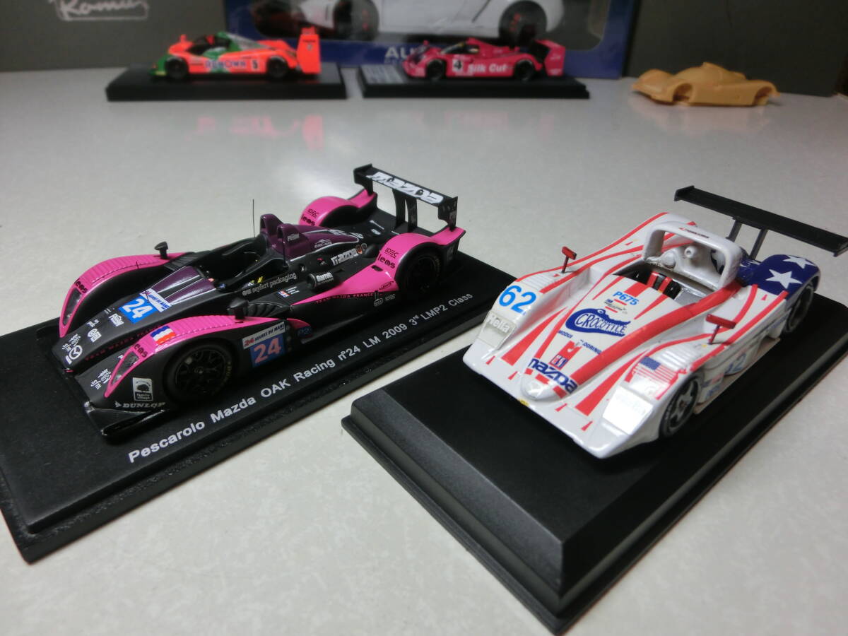★★ 2台セット 絶版!!3位 LMP2・PescaroloマツダOAK Racing LM09+マツダ ローラ ★★拍卖