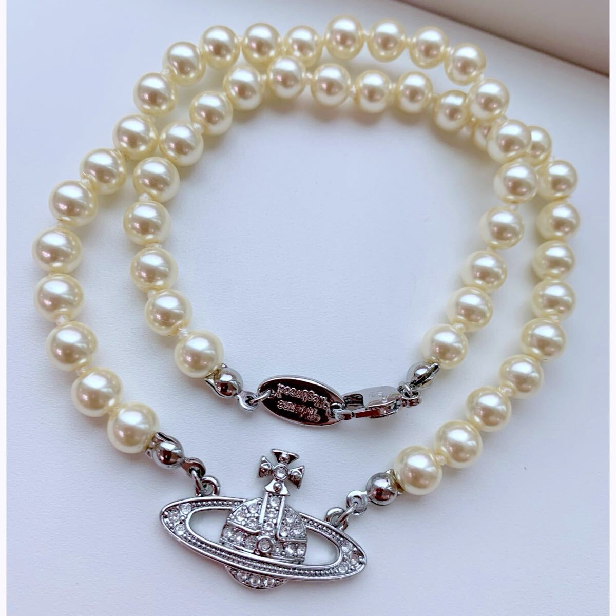 ヴィヴィアンウエストウッド パールネックレス シルバー ヴィヴィアン オーブネックレス パール ネックレス 拍卖