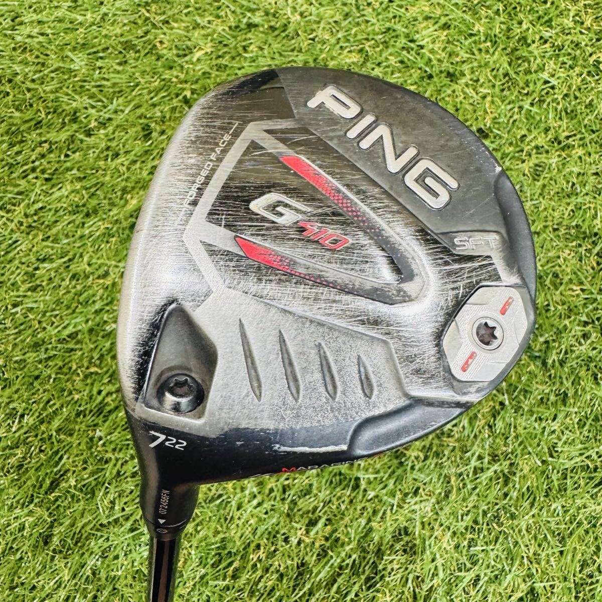 【左利き】PING ピン G410 SFT 7番ウッド 22° オリジナルカーボン (R)男性用 レフティ拍卖