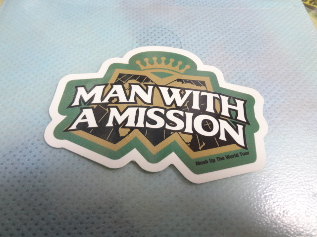man with a mission ステッカー ロゴ mush up the world tour拍卖
