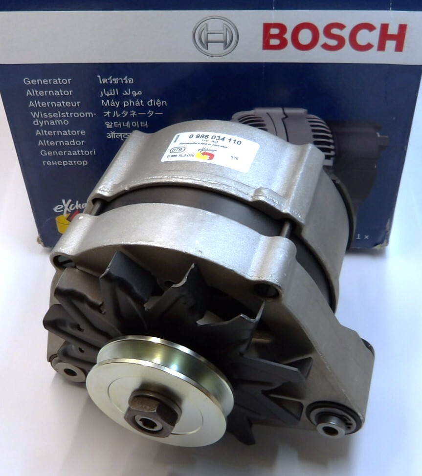 (送料込) BMW 3/5/6/7/Z1シリーズ E21 E30 E28 E24 E23 プーリー付きオルタネーター 80A【BOSCH製・リビルト品】拍卖