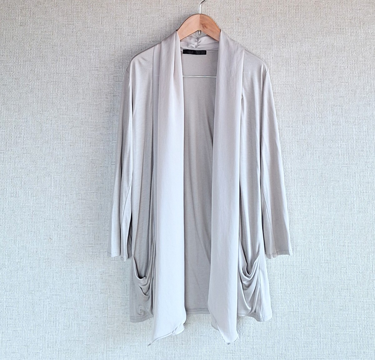 ★ブルーベル collina 2way 艶感 異素材カーディガン 袖ロールアップ 2★拍卖