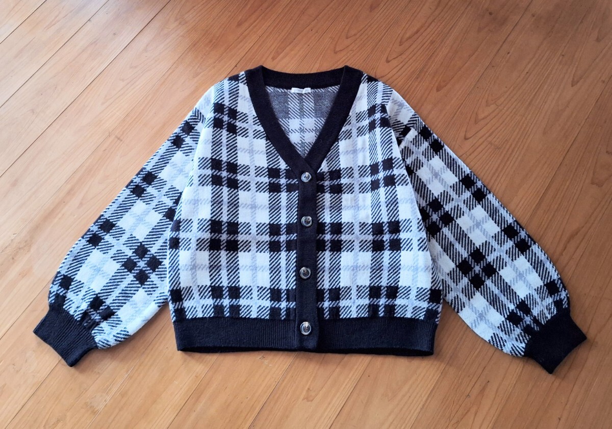 ★honeys C・O・L・Z・A 総柄カーデ ニットカーディガン M★拍卖