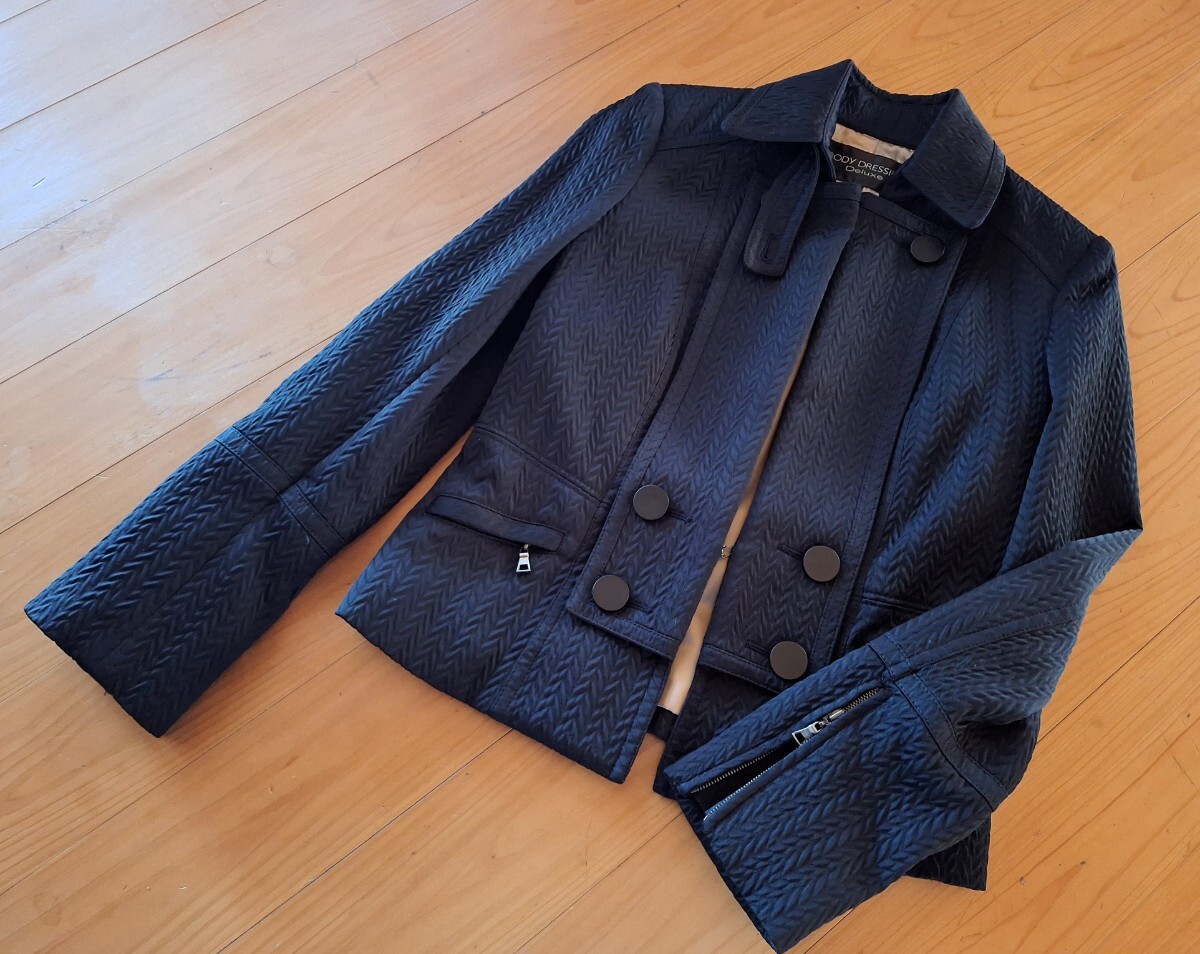 ★ボディドレッシングDX 9万 高級&高品質ヘリンボーン ジャケット 38 未使用に近い★拍卖