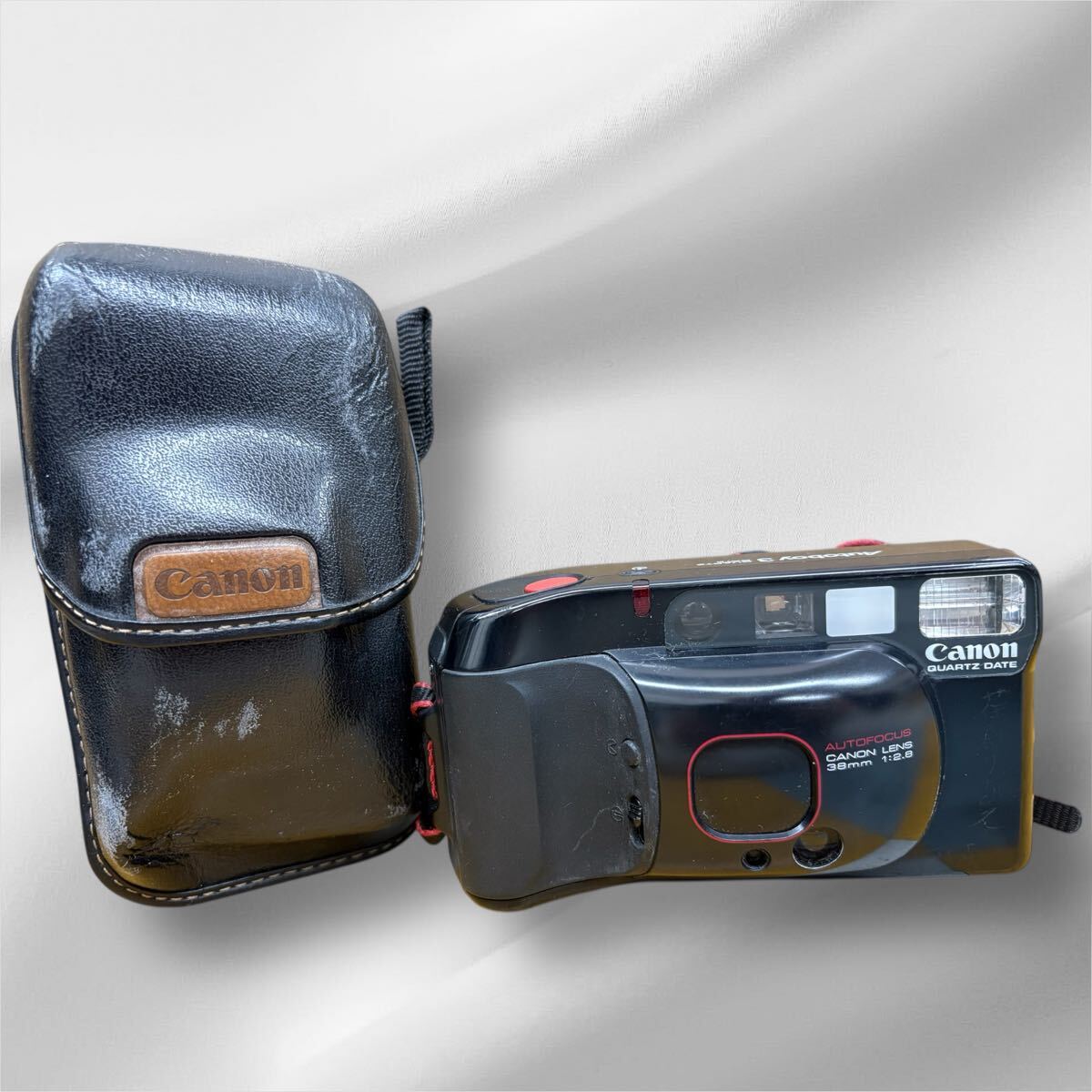 △a Canon Auto Boy 3 QUARTZ DATE / LEMS 38mm 動作未確認拍卖
