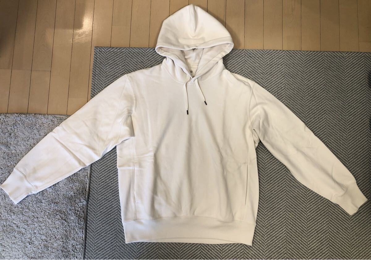 UNIQLO ユニクロ スウェットプルパーカー オフホワイト サイズL 未使用 100スタート拍卖