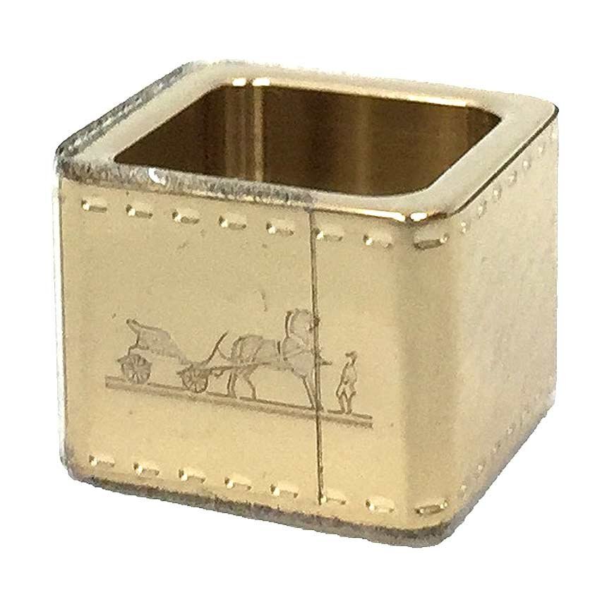 セール HERMES エルメス スカーフリング ツイリーリング ミニボルデュック Anneau de Twilly Mini Bolduc ゴールド 新品 aq10060拍卖