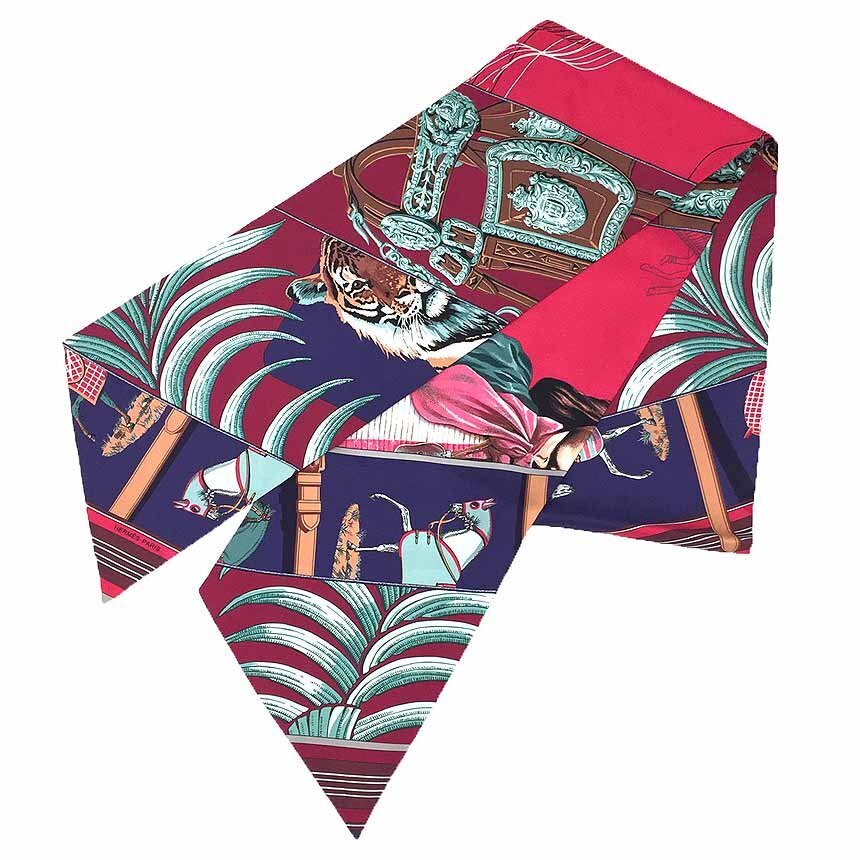 セール 送料無料 HERMES エルメス マキシツイリー MAXI TWILLY CARRE EN CARRES ロングスカーフ ストール 未使用 aq9754拍卖